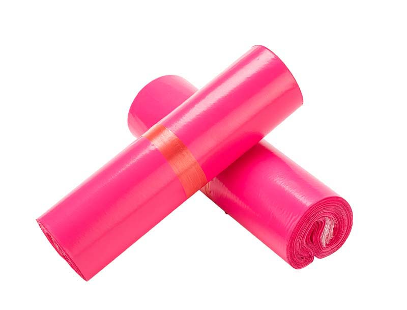 电白玫红色快递袋-02